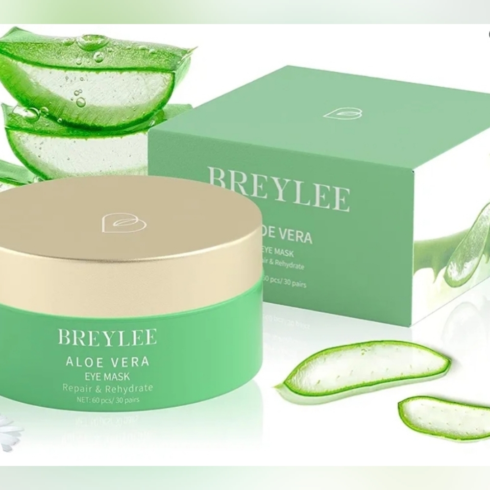 BREYLEE Aloe Vera Eye Mask Repair & Rehydrate Skin Face Eye CARE